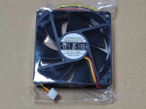 1piece   Fan DC12V 0.40A 8025 8cm 3 pin cooling fan EFS-08E12D-ER05