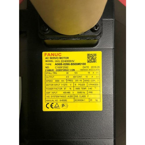 For FANUC A06B-0266-B500#0100  servo motor Free Shipping