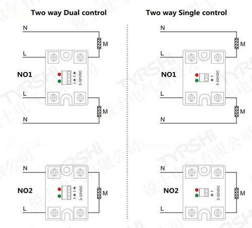SSR-SK40DA dual-channel dual-control DC-AC single-phase solid-state relay