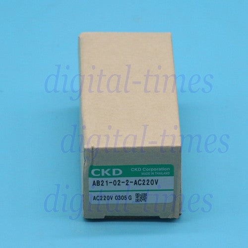 One For CKD  AB21-02-2-AC220V AB21-02-2 AC220V solenoid valve Free Shipping