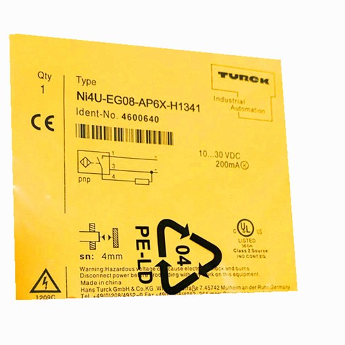 For TURCK Ni4U-EG08-AP6X-H1341 4600640 Inductive sensor PNP