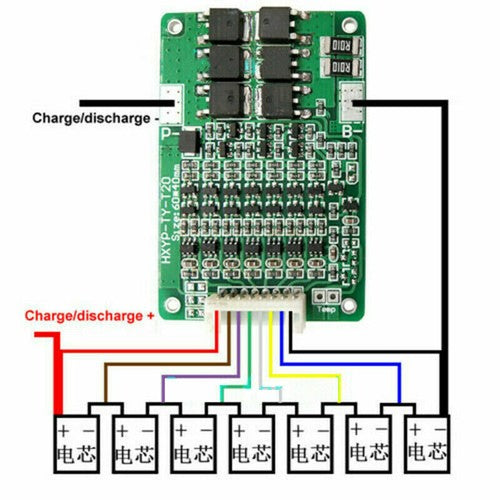 7S 29.4V 20A Li-ion Lithium 18650 Battery BMS Protection Board Battery Shield-