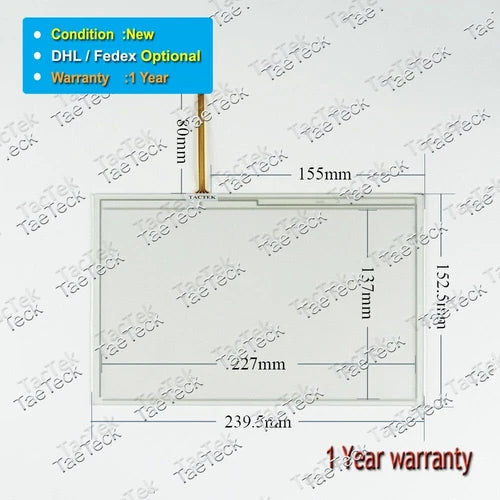 1SET  Touch Screen Panel Glass for GS2110-WTBD with Overlay GS2110-WTBD