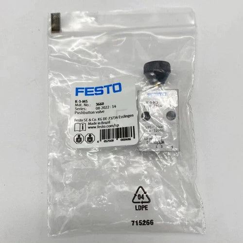 1PC    manual direction control valve button valve K-3-M5 3660
