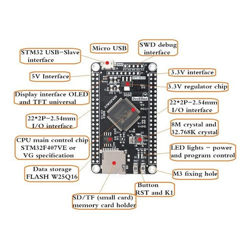 STM32F407VET6 STM32F407VGT6 System Learning Core Development Board Single-Chip