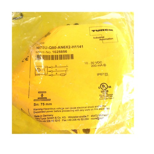 TURCK NI75U-Q80-AN6X2-H1141 1625856 Inductive sensor NPN