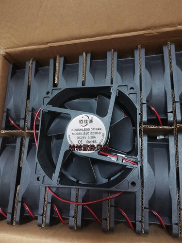 1 PCS BAIJIACHENG Fan BJC12038-B DC24V 0.50A 12038 12CM 2 Wire cooling fan