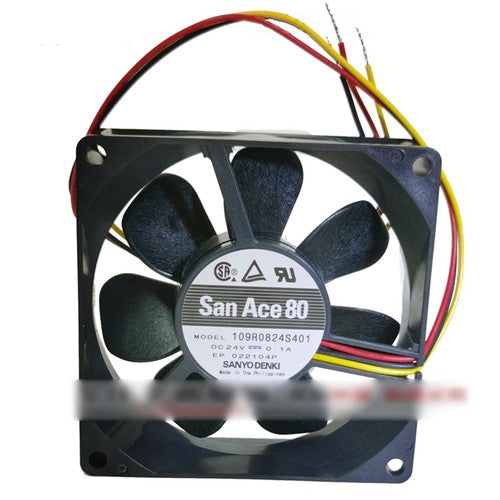 One For SANYO  109R0824S401 DC24V 0.1A 3wire Cooling Fan Free Shipping