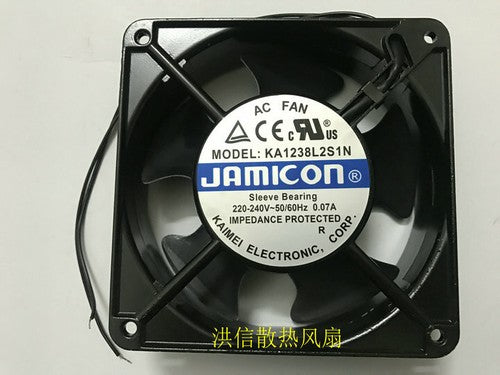 1 PCS JAMICON Fan KA1238L2S1N AC 220-240V 50/60Hz 0.07A 2 Wire 12038 12CM