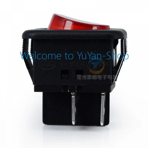 2pcs  4 Pins Rocker Switch With Red Light  RK1-05 16A/250VAC ON/OFF