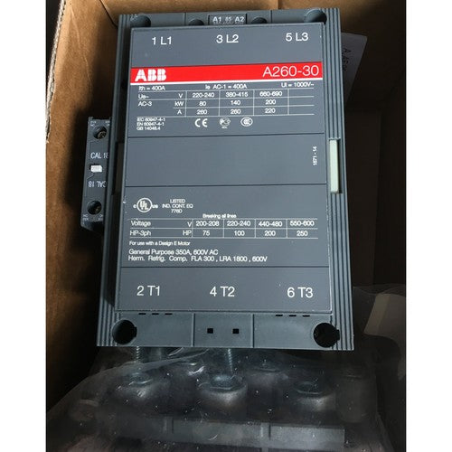 1pc  Abb A260-30-11 110-120V 50/60 Hz AC Contactor Fast Ship