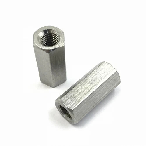2pcs  304 Stainless Steel M8 x 1.0 Long Rod Coupling Hex Nut