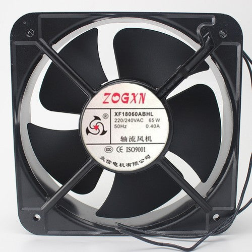 1 PCS ZOGXN Fan XF18060ABHL AC 220V 0.40A 180×180×60mm 2 wire Aluminum frame