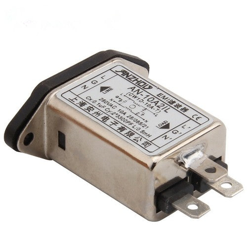 1PC  10A Single Phase AC Filter AN-10A2IL IEC Socket Filter CW1D-10A-T