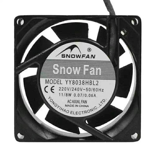 1 PCS SNOWFAN Fan YY8038HBL2 AC 220V 8cm 8038 2 wire Cabinet cooling Fan