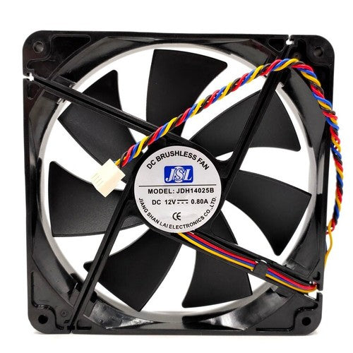 1 pcs JSL Fan JDH14025B DC 12V 0.80A 14025 14CM 4 pin Chassis cooling fan