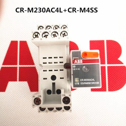 ABB Miniature Intermediate Relay CR-M230AC4L 230VAC Electromagnetic Base CR-M4SS
