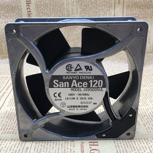 One For SANYO  109S005UL San Ace120 14/12W 0.18/0.16A cooling fan