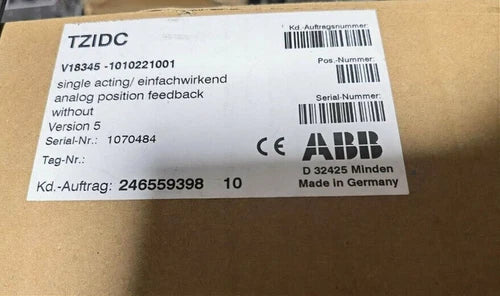 V18345-1010221001  ABB Value Positioner V183451010221001