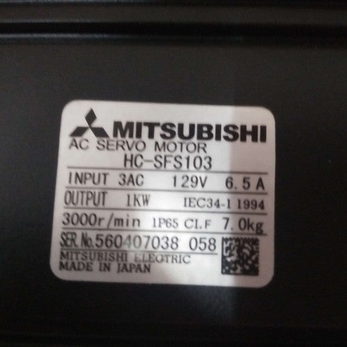 Mitsubishi HC-SFS103 HCSFS103 AC servo motor IN BOX Free Shipping