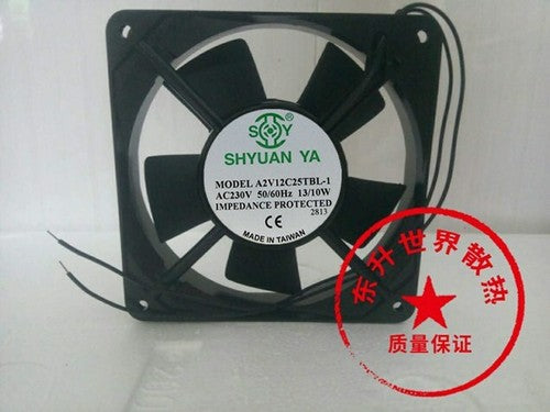 1 PCS SHYUAN YA Fan A2V12C25TBL-1 AC 230V 13/10W 12cm 12025 axial fan 2 wire