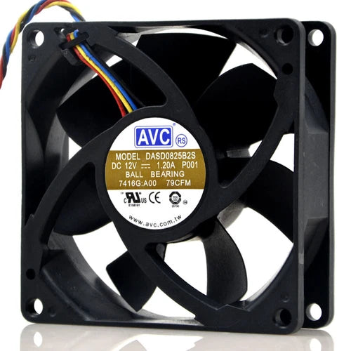 1PC   4-wire   Server Chassis Fan DASD0825B2S 12V 1.20A 8025 8cm