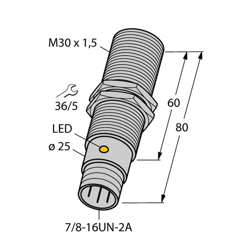 For TURCK BI10-G30-AZ3X-B1131 43722 Inductive sensor