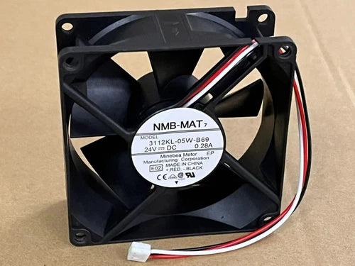 NMB-MAT 3112KL-05W-B69 E01 E00 DC 24V 0.28A 3-Wire 80*80x32mm Server Cooling Fan