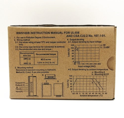 1pc TDK-Lambda RWS100B-24 Switching Power Supply Module 24V 4.5A Output