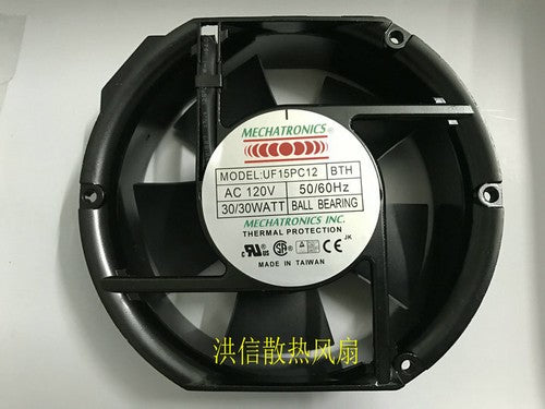 1 PCS Mechatronics Fan UF15PC12 BTH AC 120V 30W 15050 15CM Aluminum frame
