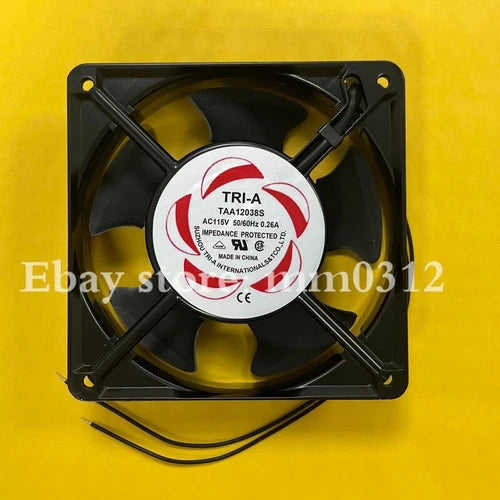 1X Axial Cooling Fan  TAA12038S AC115V 0.26A 120*120*38MM