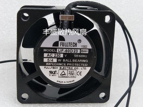 1 PCS FULLTECH Fan UF-60D23BWH 60x60x30mm AC 230V 2 Wire Aluminum frame fan