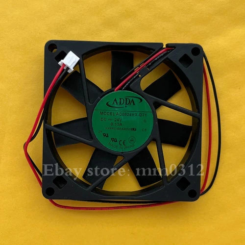 1X   2-Wire Inverter Cooling Fan AD0824HX-D71 8015 DC24V 0.13A 8CM