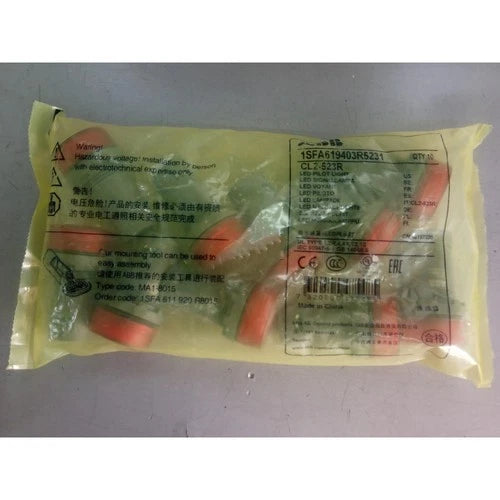 10pc  Red button indicator CL2-523R 230V