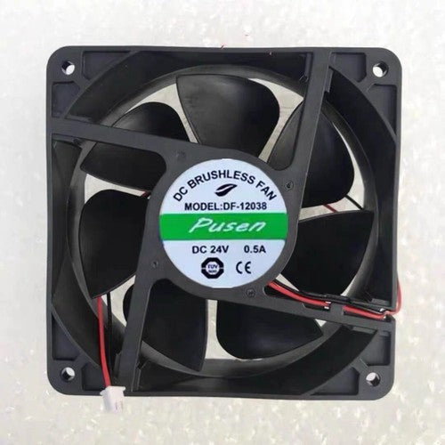 1 PCS PUSEN Fan MODEL DF-12038 DC24V 0.5A 12038 12CM 2 wire cooling fan