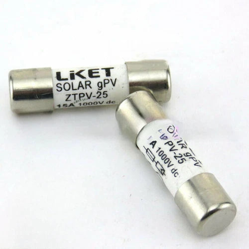 QTY:5 FOR  Fuse Solar PV 10*38mm DC1000V 15A  ZTPV-25