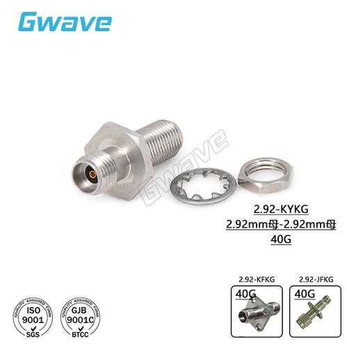 1pc 2.92mm Through Wall Adapter/2.92-KFKG/2.92-JFKG Precision Adapter DC-40GHz