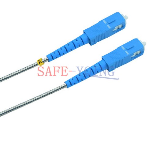 1PCS 20M 2 Strand Field Fiber Patch Cord SC to SC SM 9/125 Duplex
