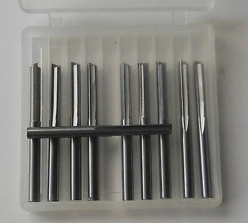5pcs Double straight Flute End Mill Cutters CED 6.0mm CEL 52mm  6mm x 52mm