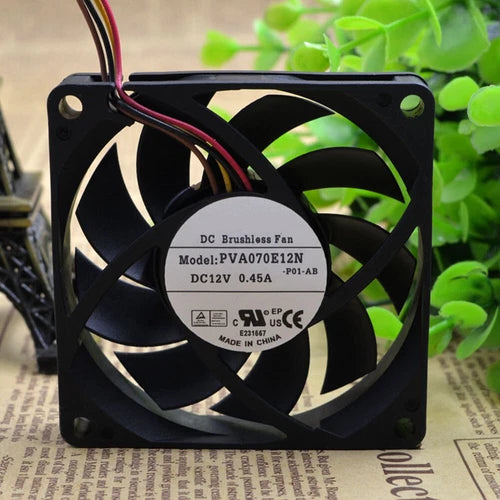 1PC For 4pin PWM Cooling Fan    PVA070E12N 12V 0.45A 70*70*15mm
