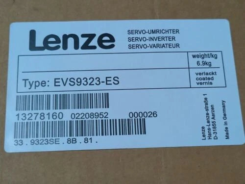 1 PC EVS9323-ES  LENZE EVS9323ES SERVO INVERTER