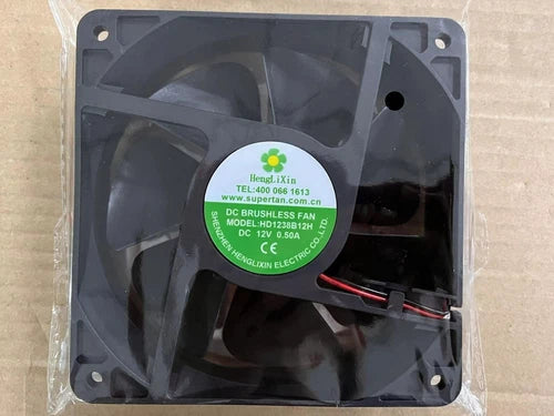 1PC 2-wire chassis cabinet cooling fan HD1238B12H 12V 0.50A 12CM