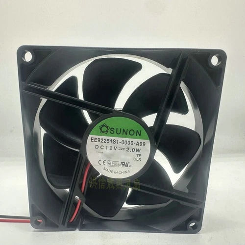 1 PCS  Fan DC12V 2.0W 9225 9CM 2 wire cooling fan  EE92251S1-0000-A99