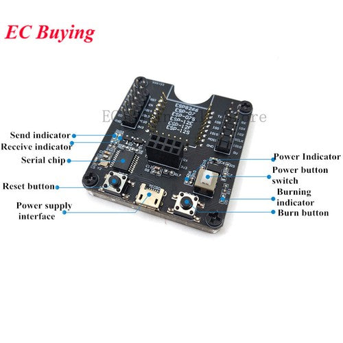 ESP8266 ESP-WROOM-32 Development Board Programmer Firmware Burning Test Download
