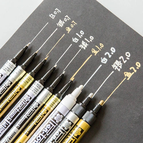 3Pcs for Pen-touch Paint MarkerFine Point 0.7/1/2mm DrawingNote Signature