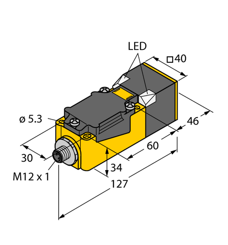 For TURCK BI20-CP40-VP4X2-H1141 1569211 Inductive sensor PNP