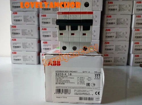 1PC   Miniature Circuit Breaker S203-K16 3P K 16A (2CDS253001R0467)