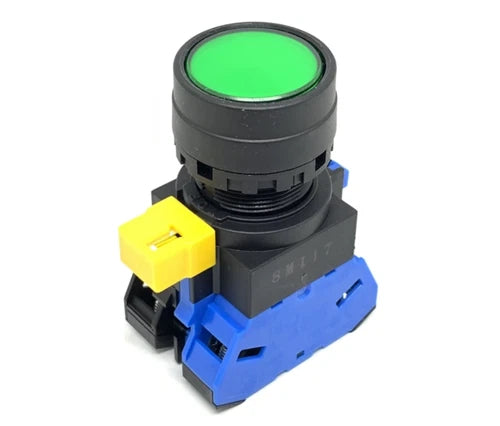 1PC  24V HW1L-M120Q4G green 2NO    Self-reset button with light