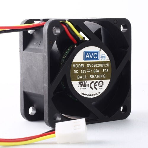 1PC AVC DV05028B12U fan DC12V 1.65A 50*50*28mm 3Pin