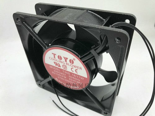 1 PCS TOYO Fan T30S 18/17W AC220/240V 12038 12CM 2 Wire COOLING BLOWER